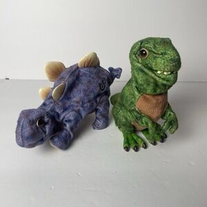 SOLD 2008 Playskool Hasbro Stegosaurus T Rex Animatronic Kota & Pals Hatchling